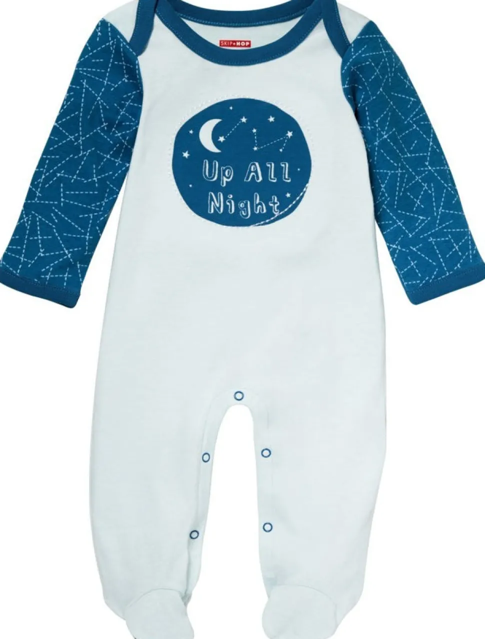 Skip Hop Baby Says Footie, Up All Night - Galaxy (3 Months)