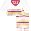 Skip Hop Baby Says Long Sleeve Tunic & Legging Set - Pink Stripes (9 Months)