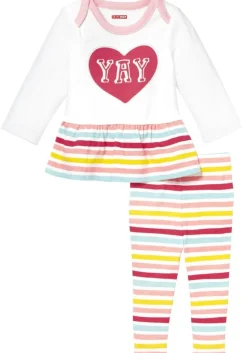 Skip Hop Baby Says Long Sleeve Tunic & Legging Set - Pink Stripes (Newborn)