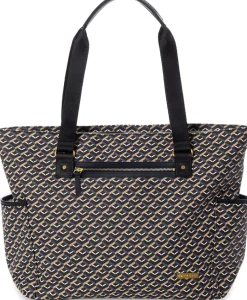 Skip Hop Deco Saffiano Tote Diaper Bag - Black