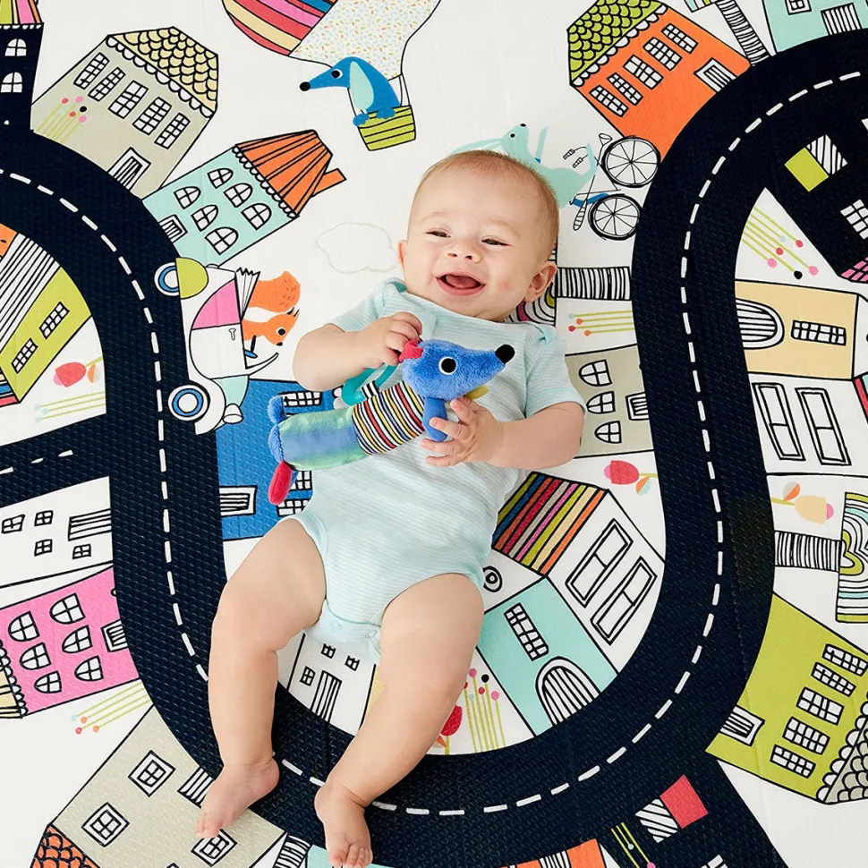 Skip Hop Doubleplay Reversible Playmat - Vibrant Village