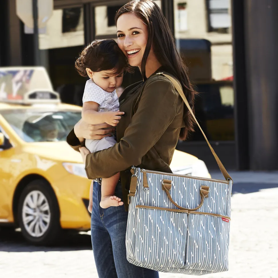 Skip Hop Duo Special Edition Diaper Bag - Blueprint Stripe