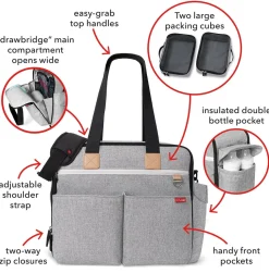 Skip Hop Duo Weekender Diaper Bag - Grey Melange