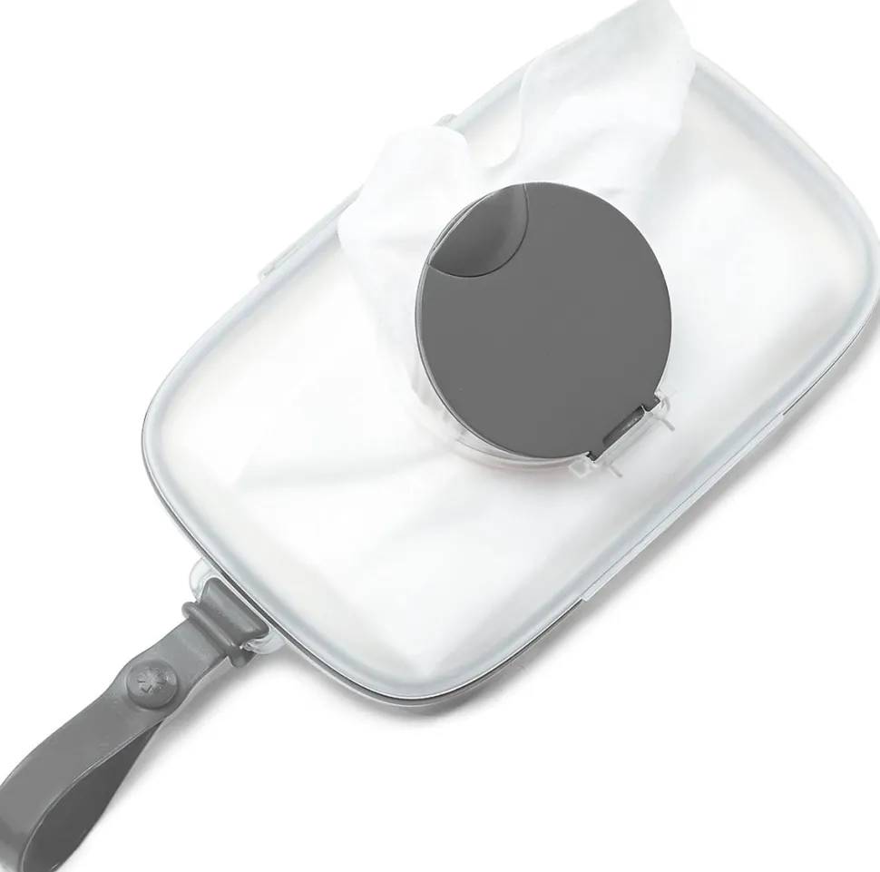 Skip Hop Grab & Go Snug Seal Wipes Case - Grey