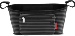 Skip Hop Grab & Go Stroller Organizer - Black/Grey Stripes