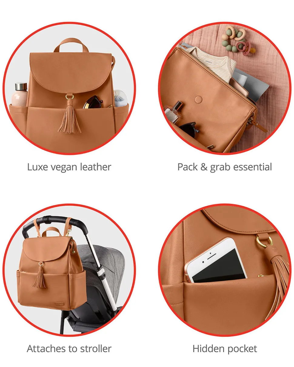 Skip Hop Greenwich Vari Diaper Backpack - Toffee