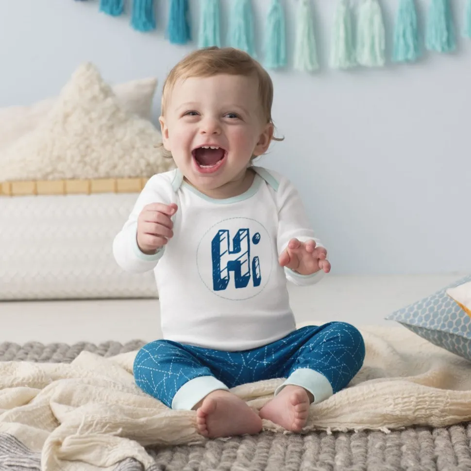 Skip Hop Long Sleeve Bodysuit & Pant Set, Hi - Galaxy (Newborn)