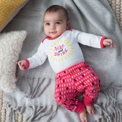 Skip Hop Long Sleeve Bodysuit & Pant Set, Rise & Shine - Confetti (6 Months)