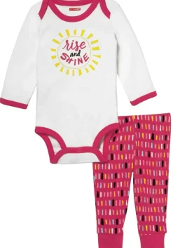 Skip Hop Long Sleeve Bodysuit & Pant Set, Rise & Shine - Confetti (9 Months)