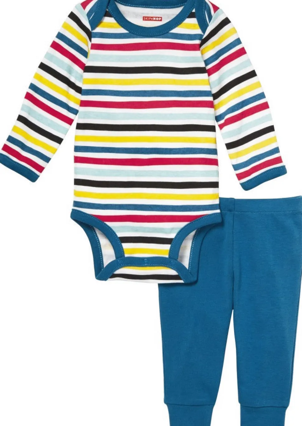 Skip Hop Long Sleeve Bodysuit & Pant Set - Stripes (6 Months)