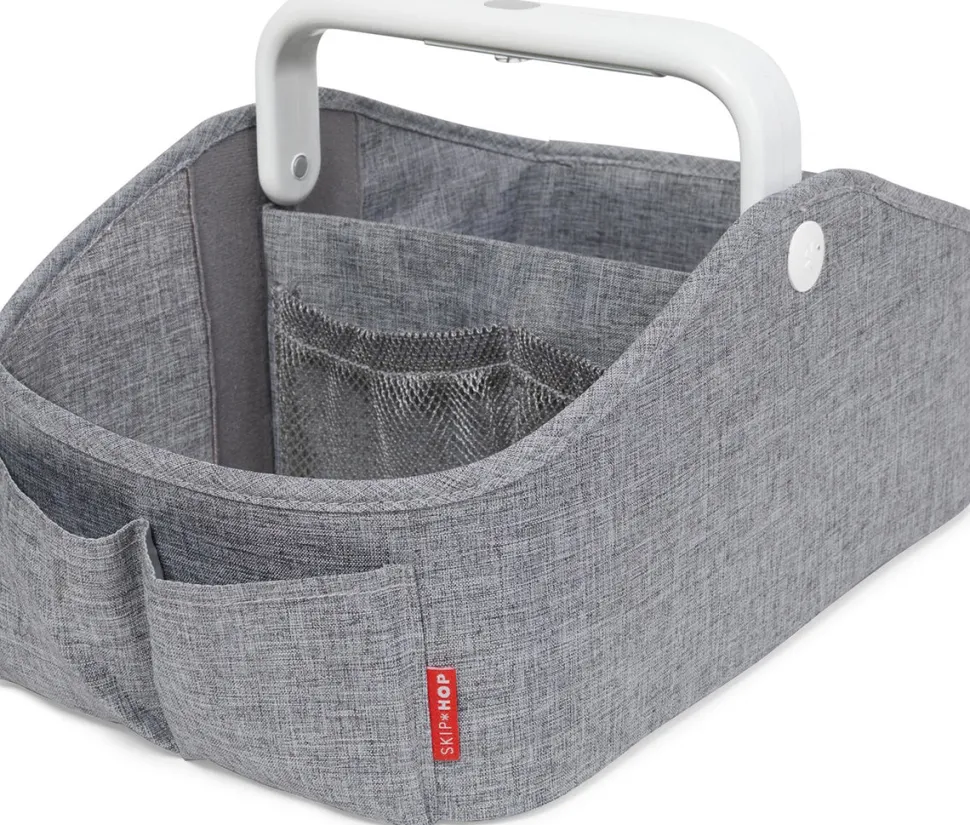 Skip Hop Nursery Style Light-Up Diaper Caddy - Grey