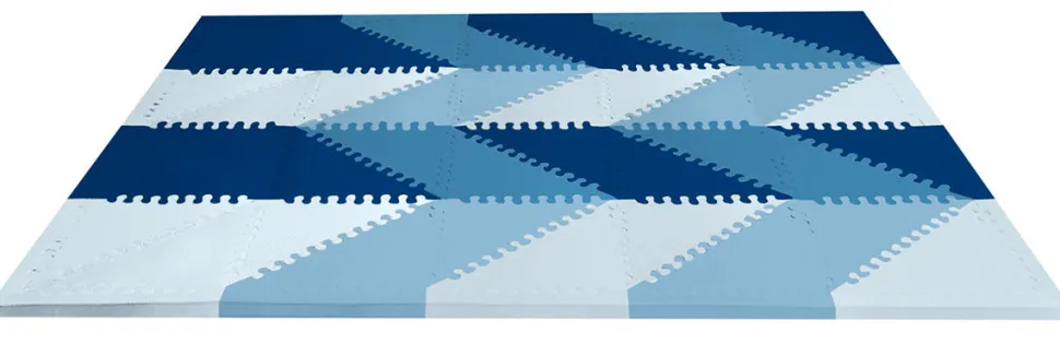Skip Hop Playspot Geo Foam Floor Tiles - Blue Ombre