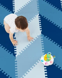 Skip Hop Playspot Geo Foam Floor Tiles - Blue Ombre