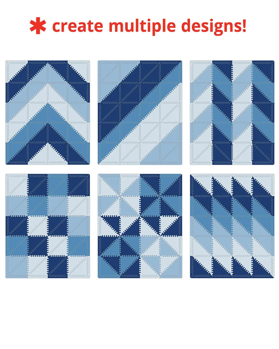 Skip Hop Playspot Geo Foam Floor Tiles - Blue Ombre