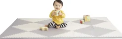 Skip Hop Playspot Geo Interlocking Foam Tiles - Grey / Cream