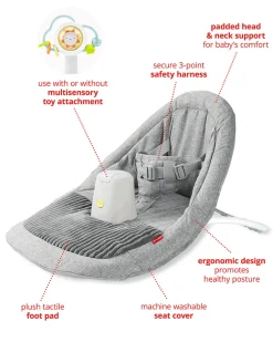 Skip Hop Silver Lining Cloud Upright Activity Floor Seat - Grey