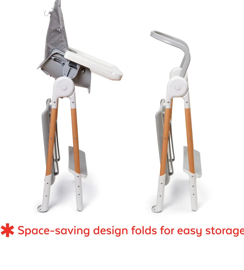 Skip Hop Sit-To-Step High Chair - Grey