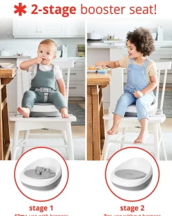 Skip Hop Sleek Seat Booster - Grey / White
