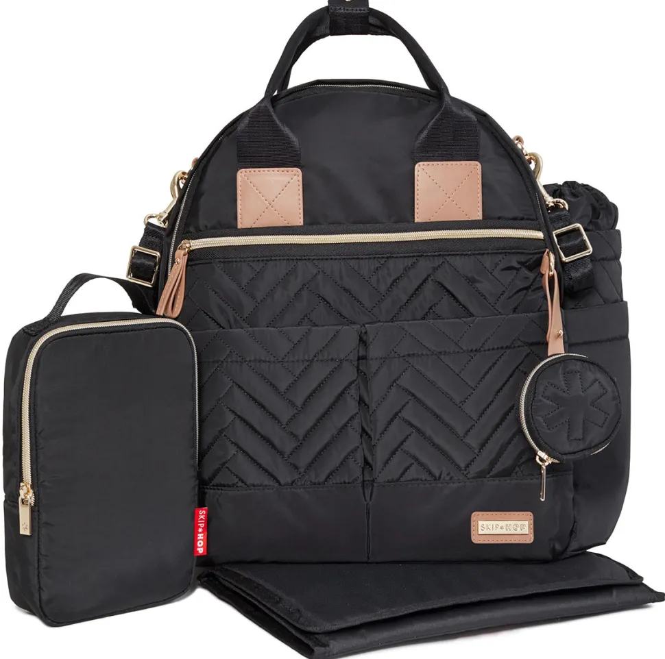 Skip Hop Suite 6-In-1 Diaper Backpack Set - Black