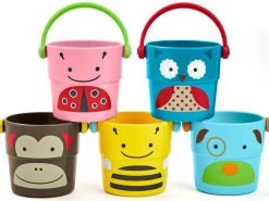 Skip Hop Zoo Stack & Pour Buckets Bath Toy