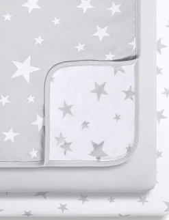 Snuz 3 Piece SnuzPod Crib Bedding Set - Grey Star