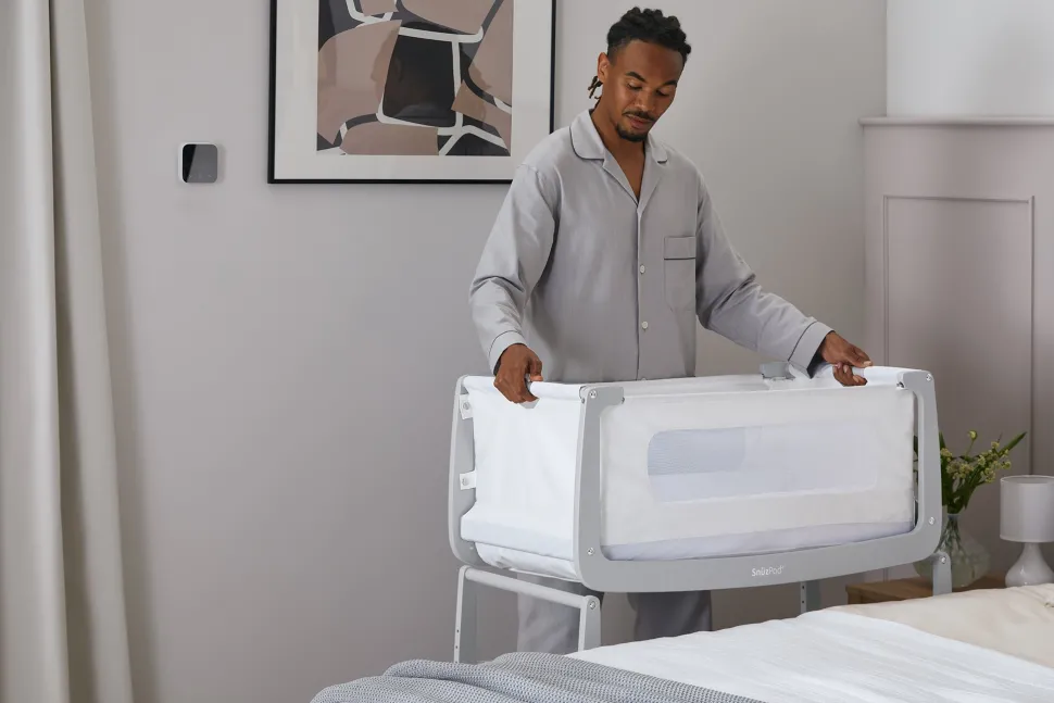 Snuz SnuzPod4 Bedside Crib - Dove Grey