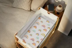Snuz SnuzPod Crib Fitted Sheets, 2 Pack - Multi Rainbow