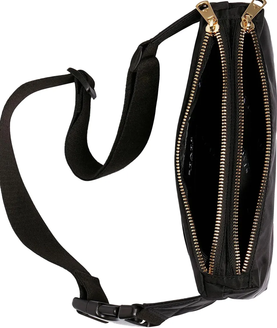 State Bags Lorimer Fanny Pack - Black / Gold (Long Strap)