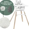 Stokke Clikk High Chair Cushion & Travel Bag Bundle - White / Grey Sprinkle