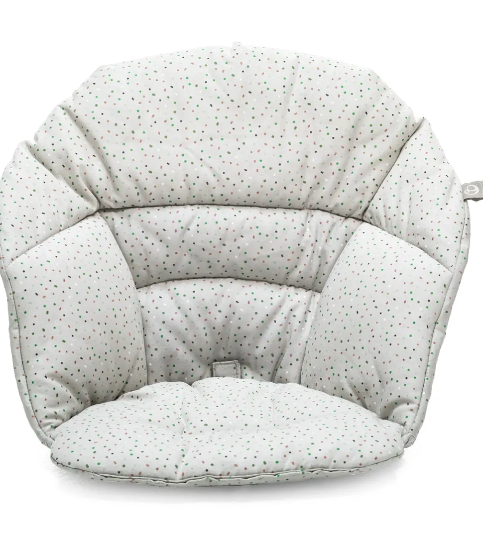 Stokke Clikk High Chair Cushion & Travel Bag Bundle - White / Grey Sprinkle