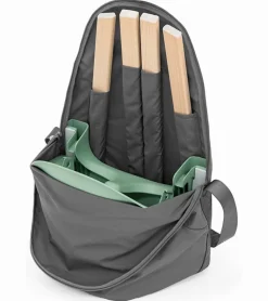 Stokke Clikk High Chair Cushion & Travel Bag Bundle - White / Grey Sprinkle