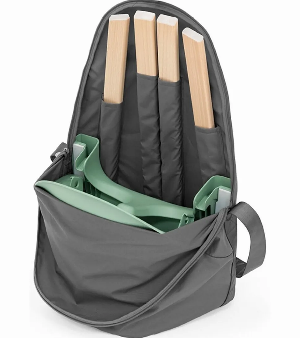 Stokke Clikk High Chair Cushion & Travel Bag Bundle - White / Grey Sprinkle