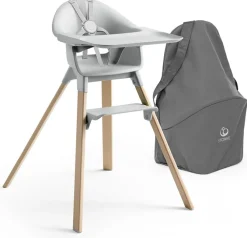 Stokke Clikk High Chair Travel Bundle (One Box) - Cloud Grey