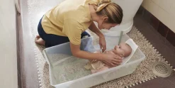 Stokke Flexi Bath X-Large Heat Sensitive Tub + Newborn Support - Sandy Beige