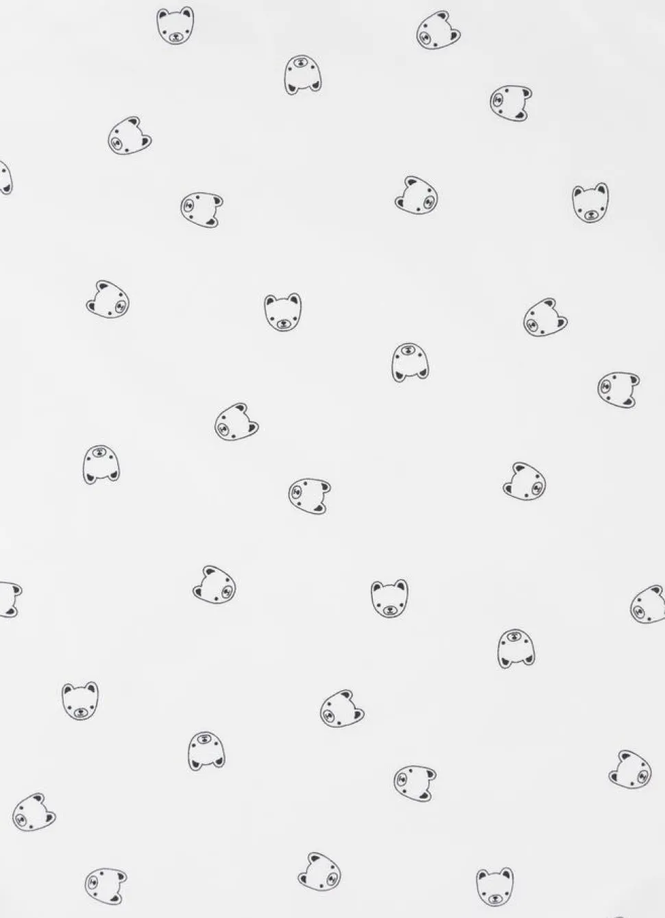 Stokke Home Bed Fitted Sheets - White/Mono Bear