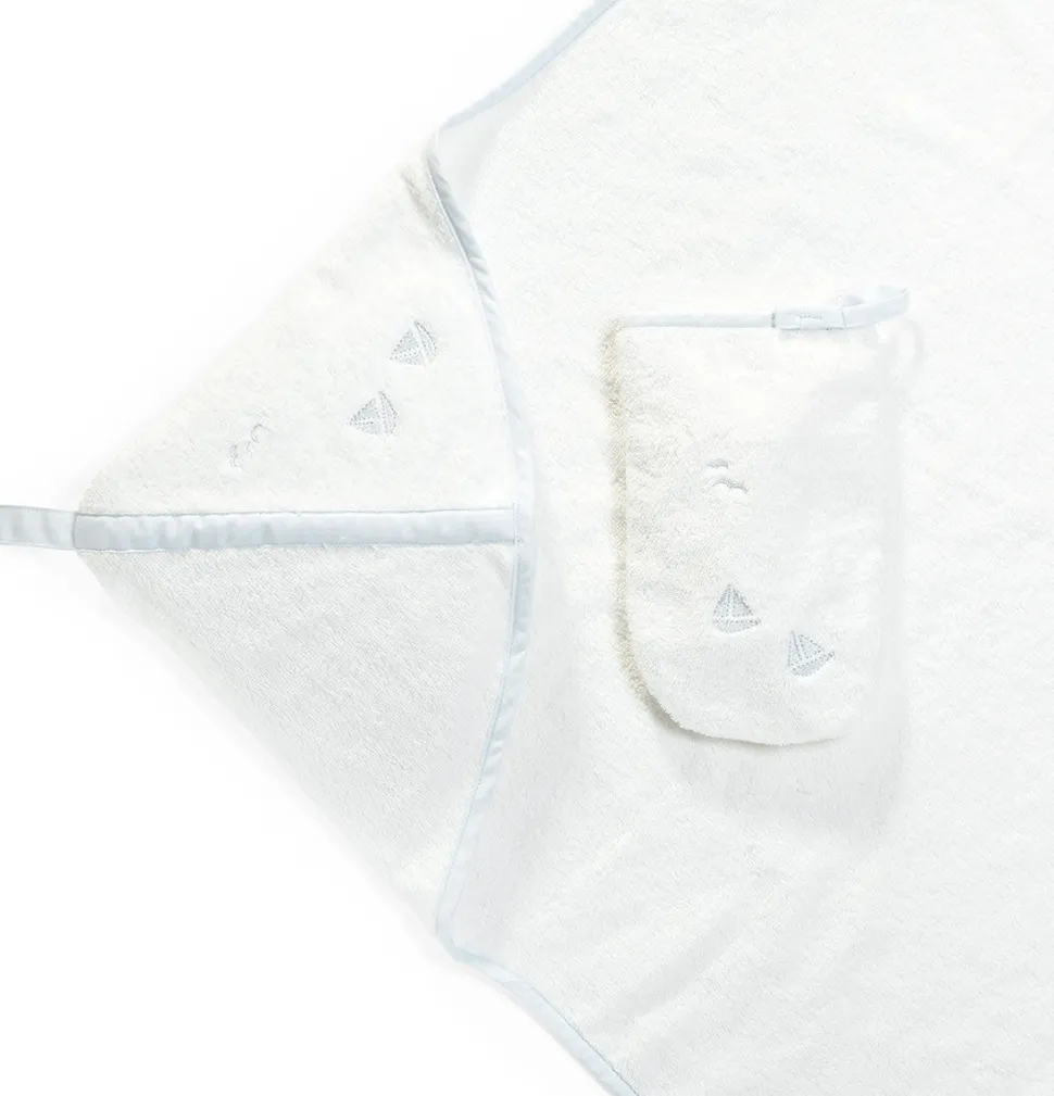 Stokke Hooded Towel - Blue Sea