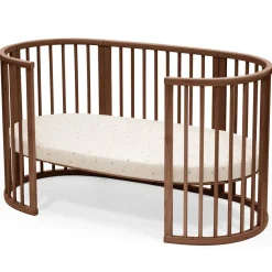 Stokke Sleepi Crib/Bed Fitted Sheet - Flower Ecru