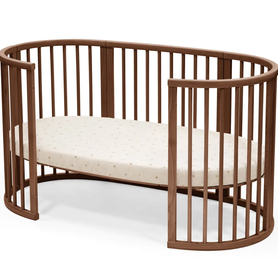 Stokke Sleepi Crib/Bed Fitted Sheet - Flower Ecru