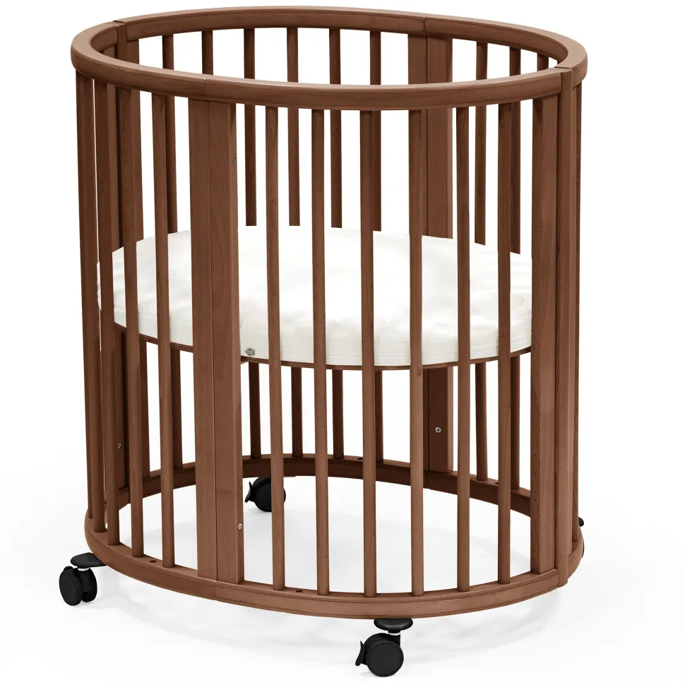 Stokke Sleepi Mini Crib Bundle with Mattress V3 - Warm Brown