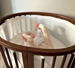 Stokke Sleepi Mini Crib Bundle with Mattress V3 - Warm Brown