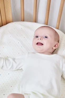 Stokke Sleepi Mini Fitted Sheet by Pehr - Rainbow Dot