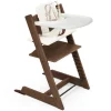 Stokke Tripp Trapp High Chair2 with Cushion and Stokke Tray - Oak Warm Brown / Wheat