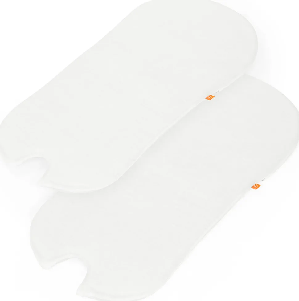 Stokke Xplory 2 pk Fitted Sheet for Carry Cot - White
