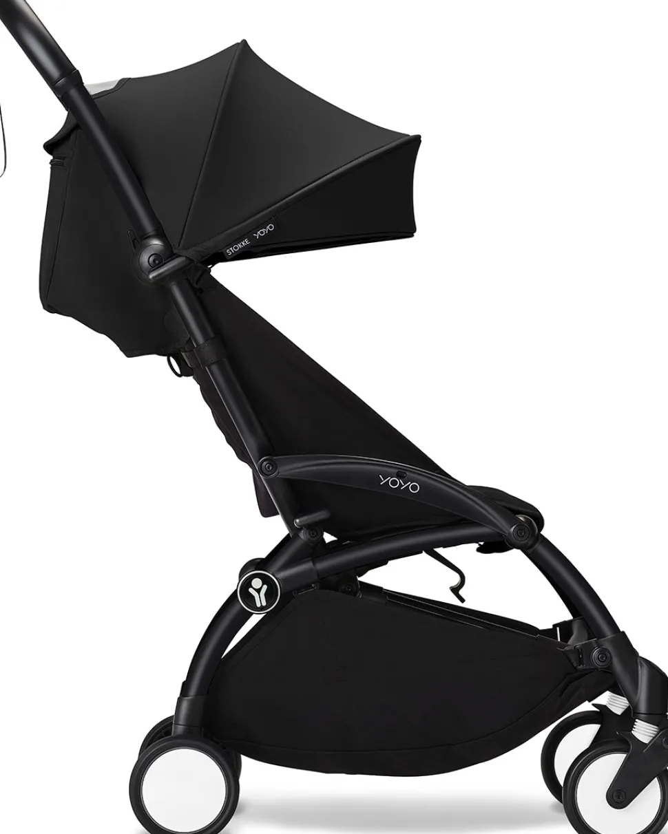 Stokke YOYO3 Ultra Compact 6+ Stroller (One Box) - Black / Black