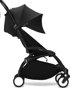 Stokke YOYO3 Ultra Compact Complete 0+/6+ Stroller Bundle - Black / Toffee