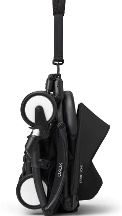 Stokke YOYO3 Ultra Compact Complete 0+/6+ Stroller + Car Seat Adapter (One Box) - Black / Black