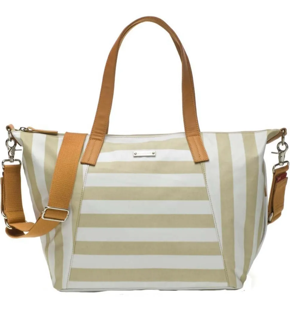 Storksak Noa Diaper Bag - Stripe Fawn