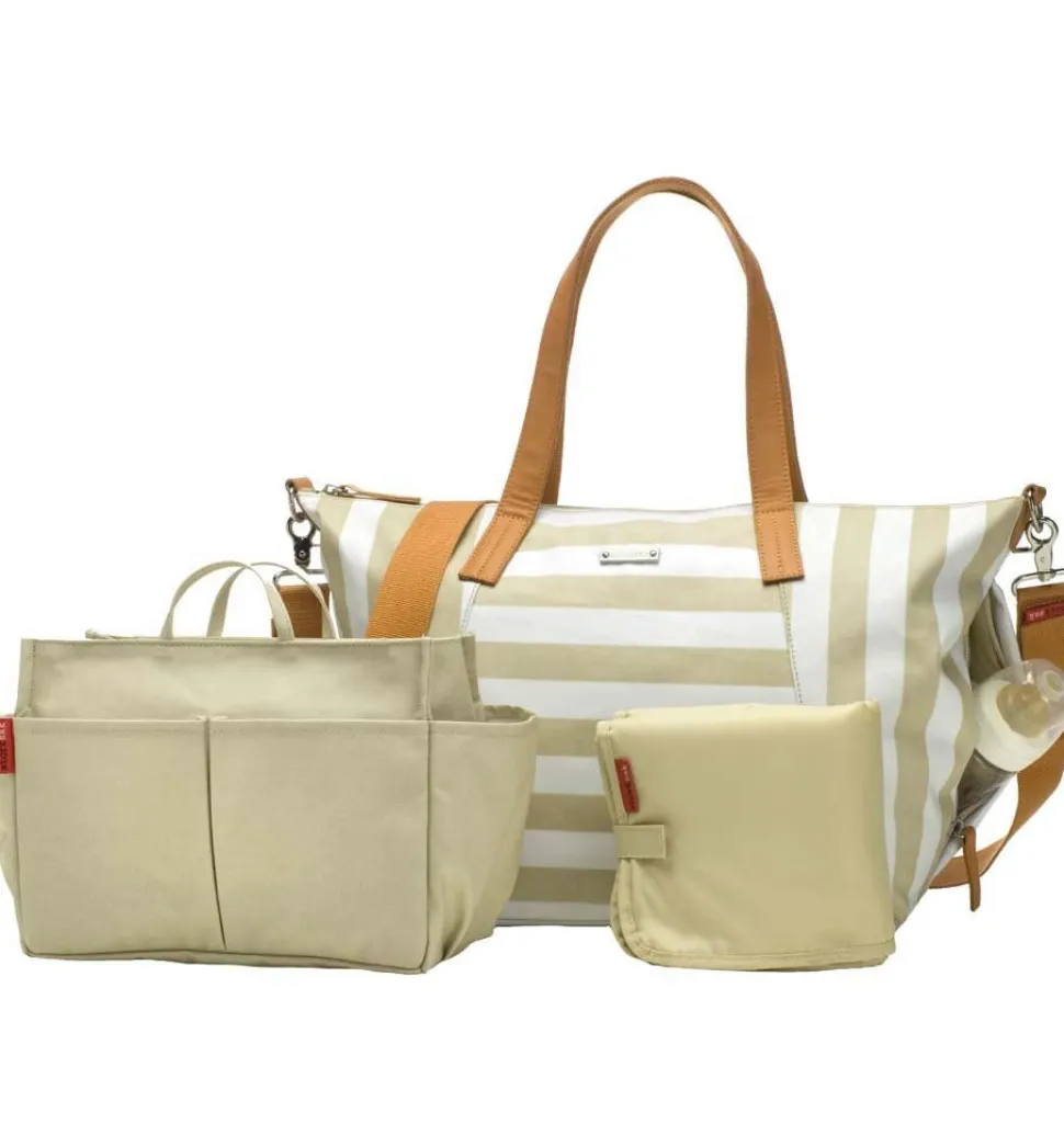 Storksak Noa Diaper Bag - Stripe Fawn