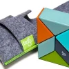 Tegu Pocket Pouch Prism 6 Piece Magnetic Blocks - Nelson