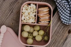 The Dearest Grey Silicone Bento Box - Rosewood